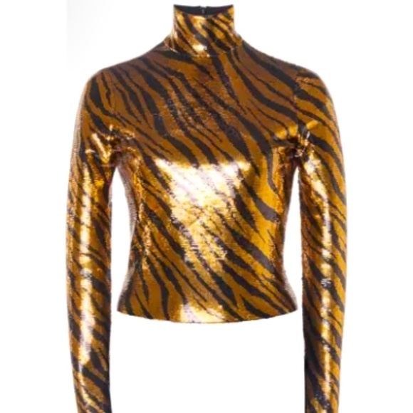 Balenciaga Tops - Balenciaga Sequin Zebra Top